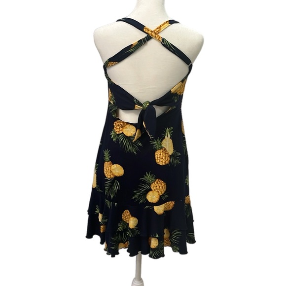 Like new navy blue pineapple dress - Picture 3 of 3